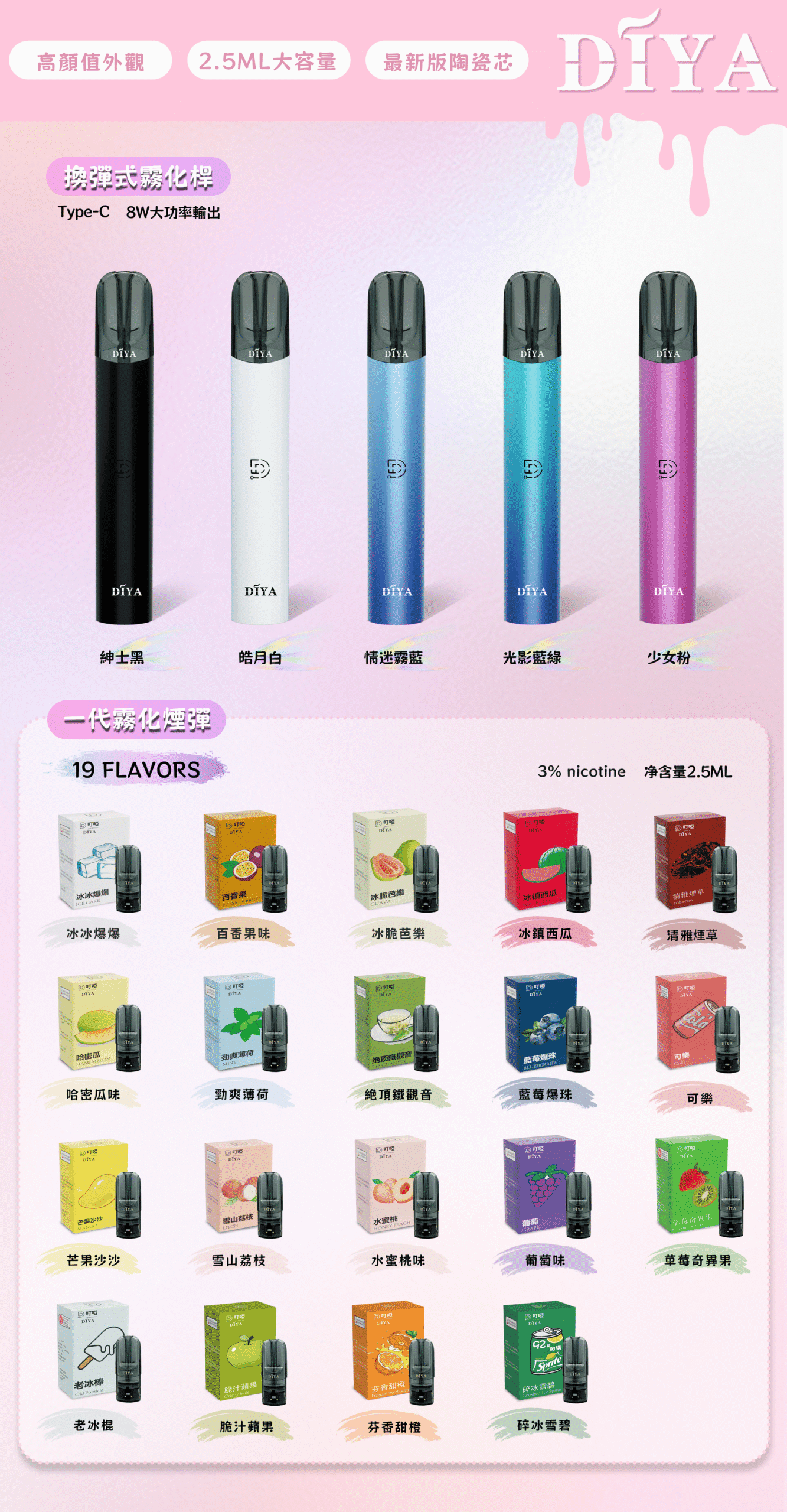 DIYA叮啞一代電子煙煙彈:圖片 2